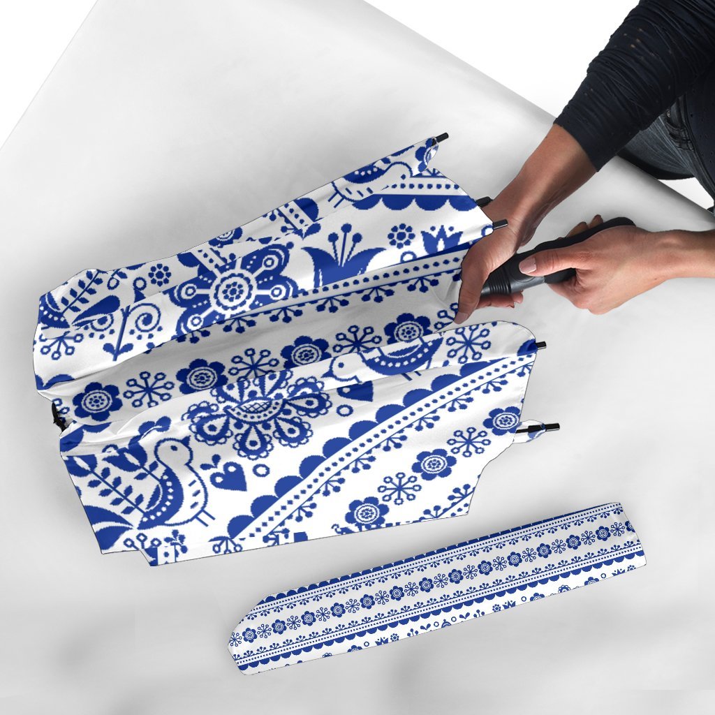 Print Pattern Swedish Automatic Foldable Umbrella-grizzshop