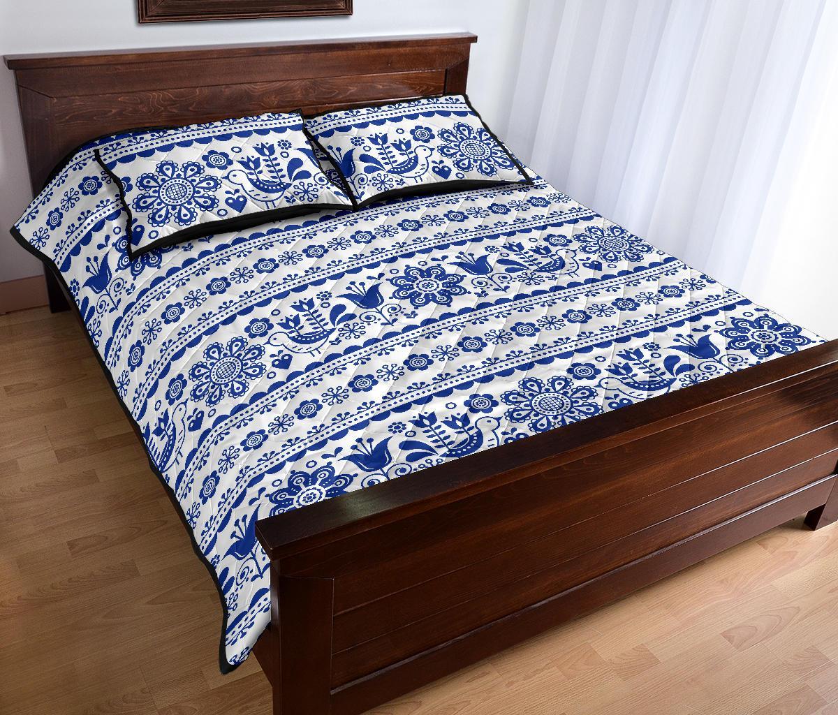 Print Pattern Swedish Bed Set Quilt-grizzshop