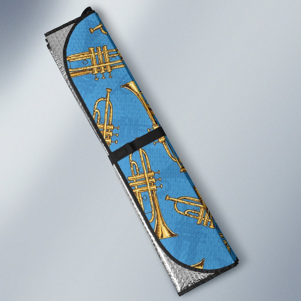 Print Pattern Trumpet Car Sun Shade-grizzshop
