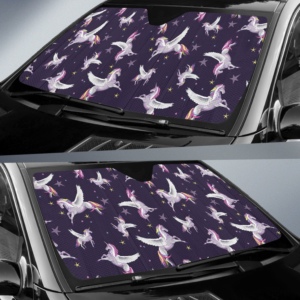 Print Pattern Unicorn Car Sun Shade-grizzshop