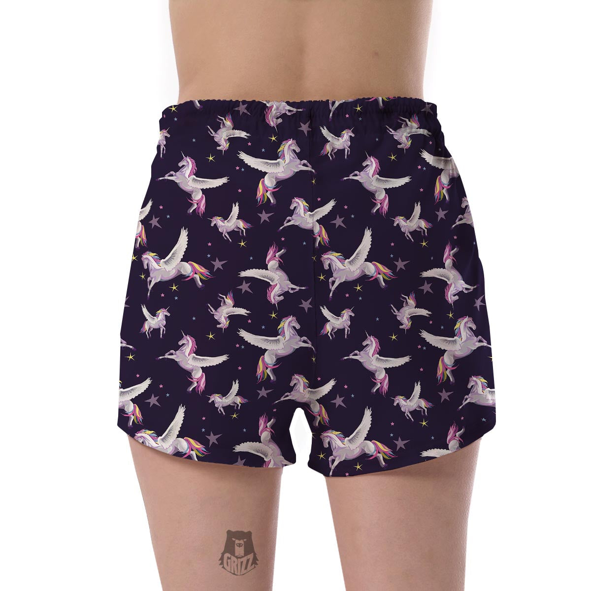 Print Pattern Unicorn Women's Shorts-grizzshop