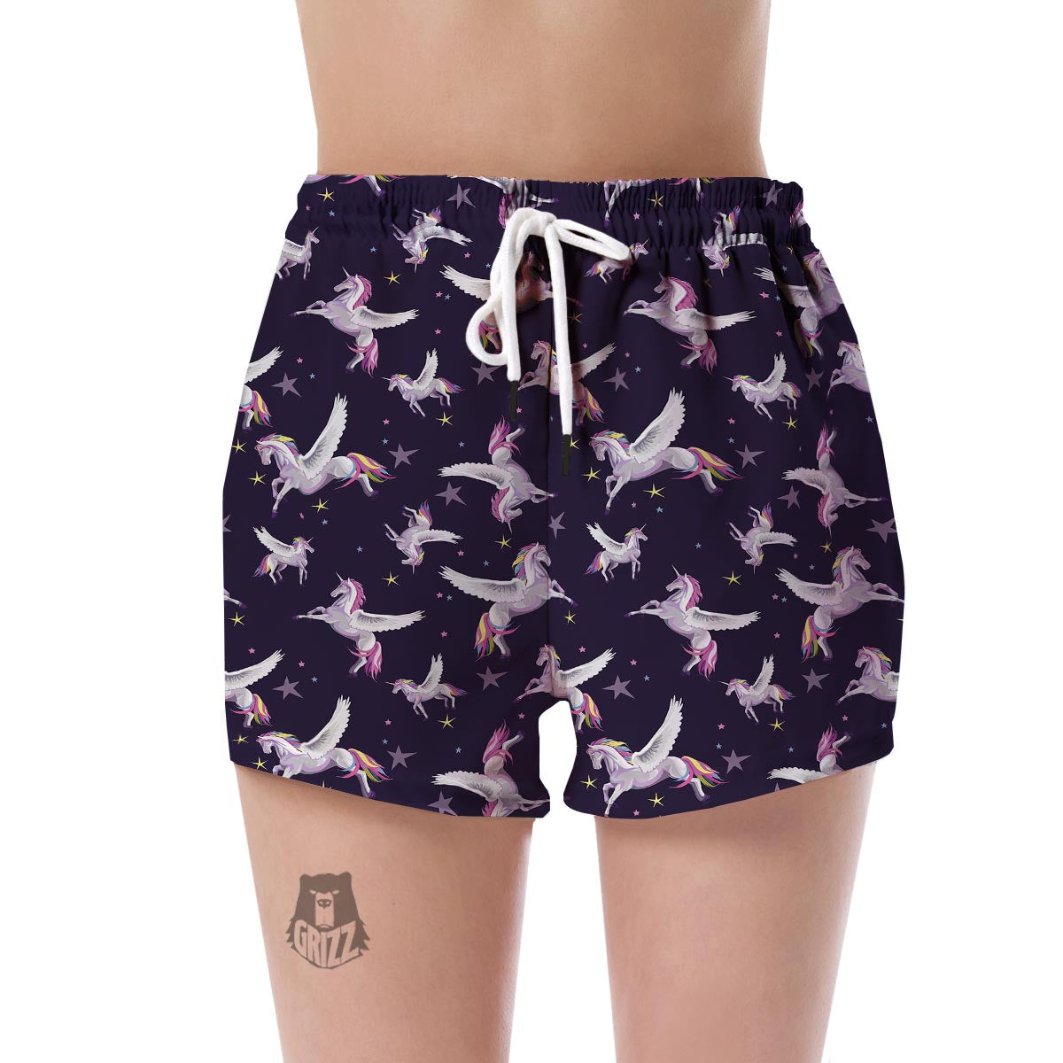 Print Pattern Unicorn Women's Shorts-grizzshop