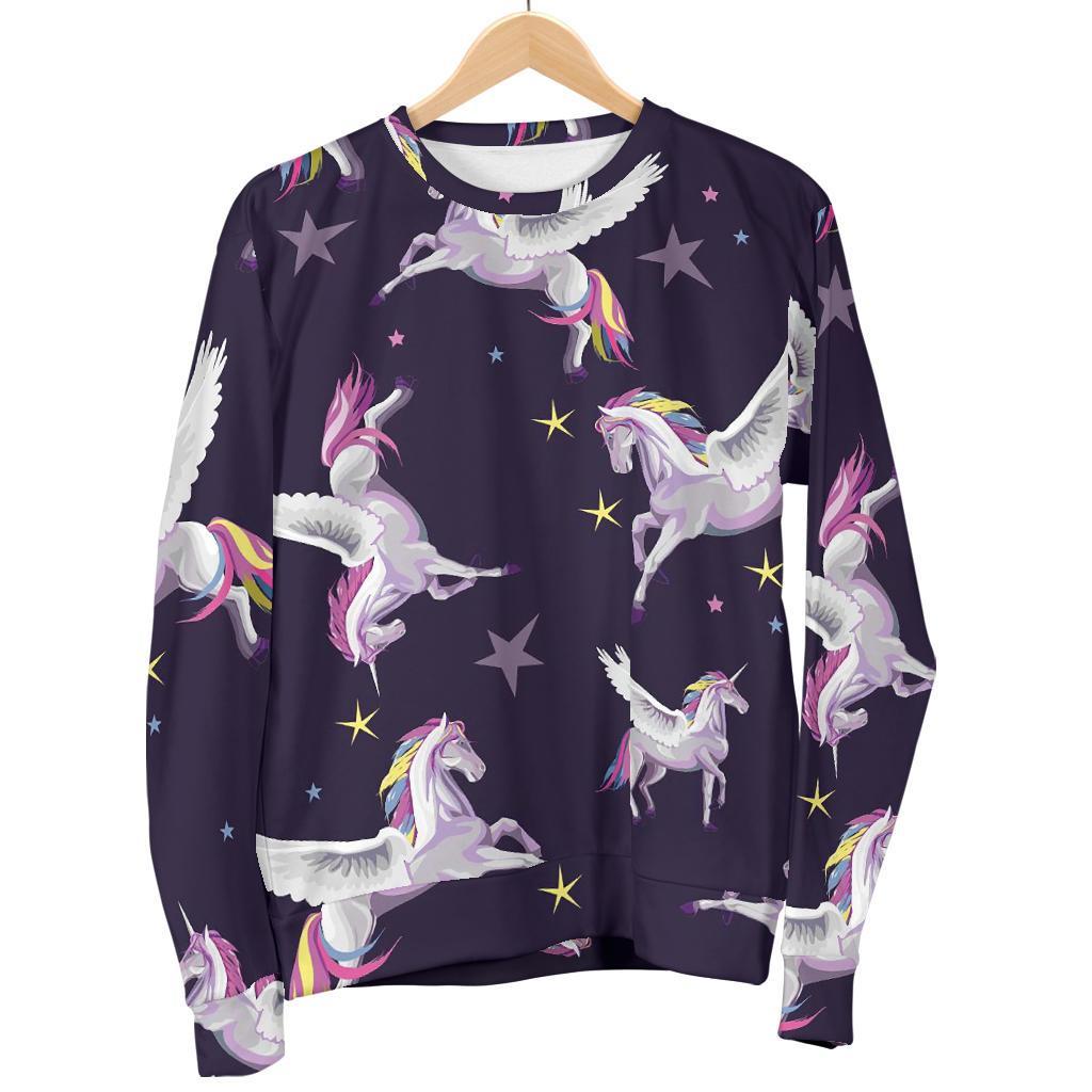 Print Pattern Unicorn Women's Sweatshirt-grizzshop