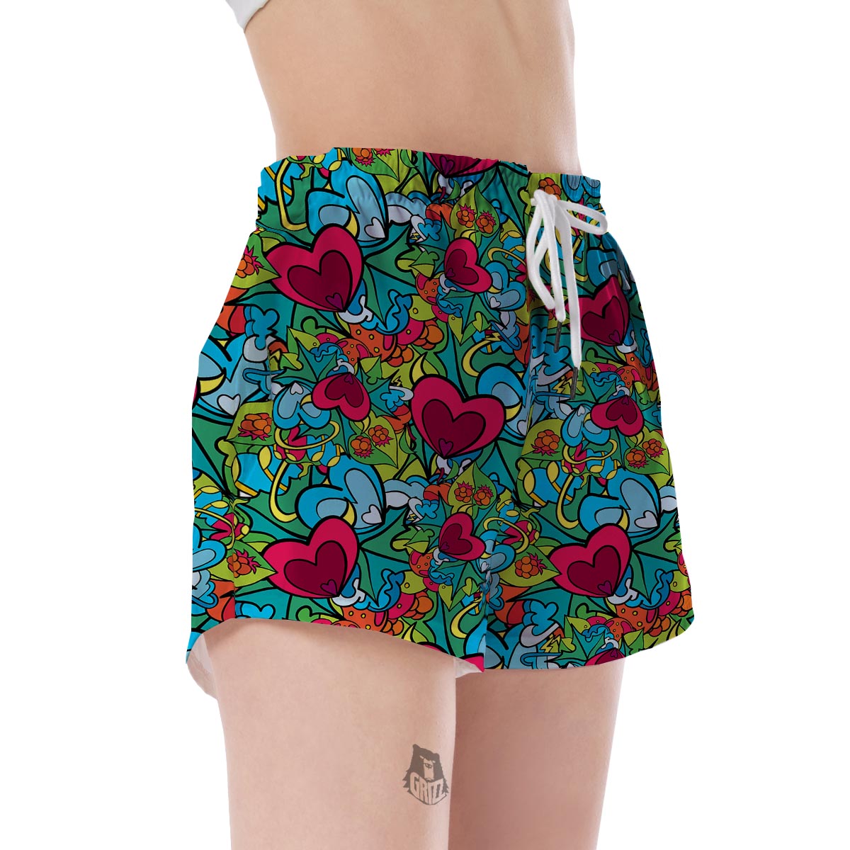 Print PatternTrippy Women's Shorts-grizzshop