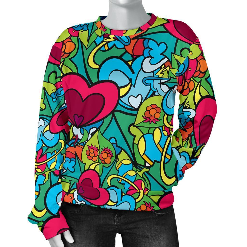 Print PatternTrippy Women's Sweatshirt-grizzshop