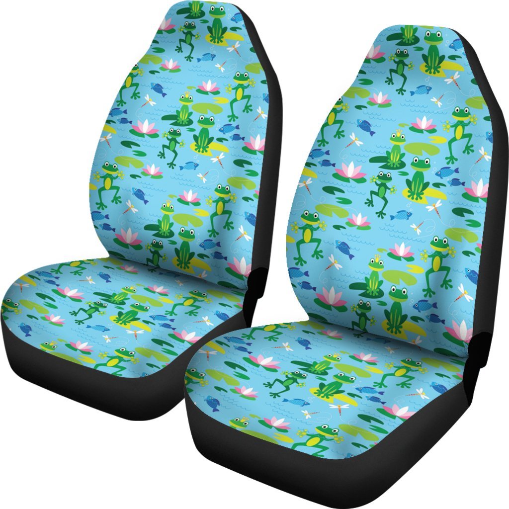 Print Pattern Frog Universal Fit Car Seat Cover-grizzshop