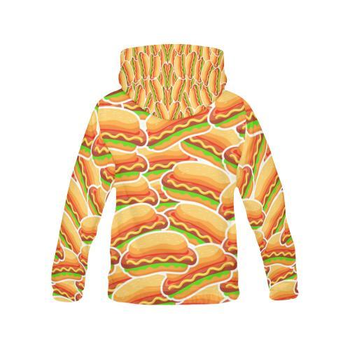 Print Pattern Hot Dog Men Pullover Hoodie-grizzshop
