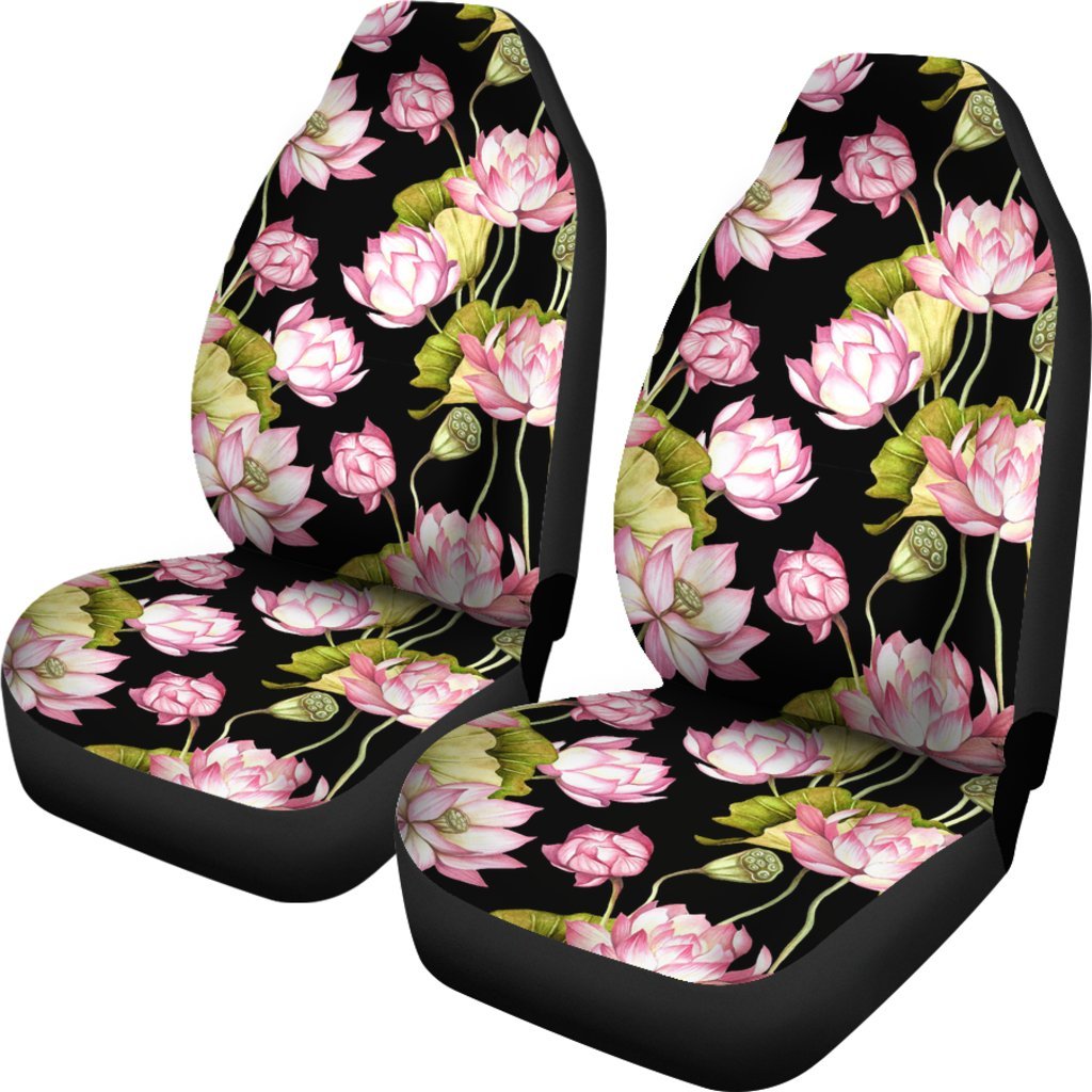 Print Pattern Lotus Universal Fit Car Seat Cover-grizzshop