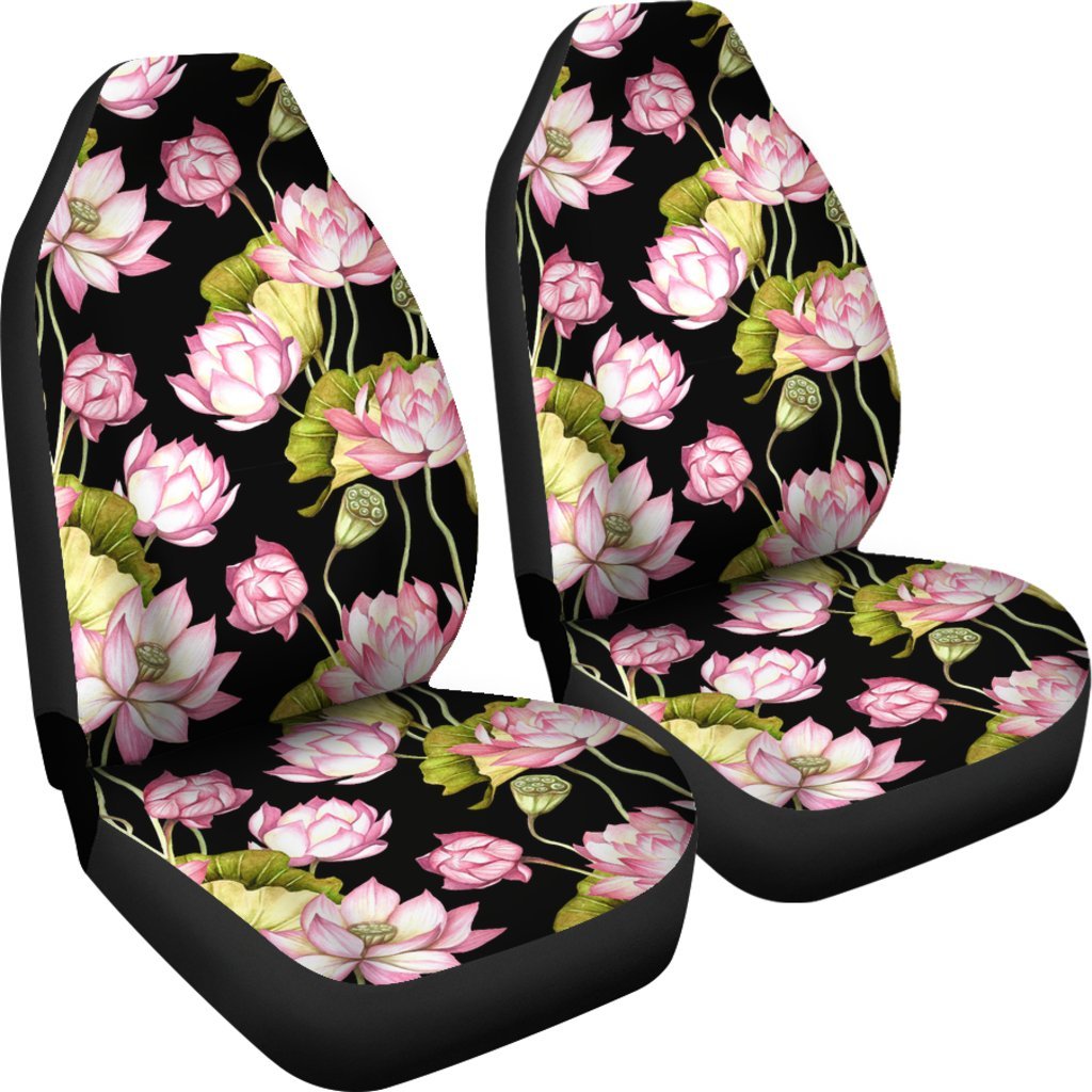 Print Pattern Lotus Universal Fit Car Seat Cover-grizzshop