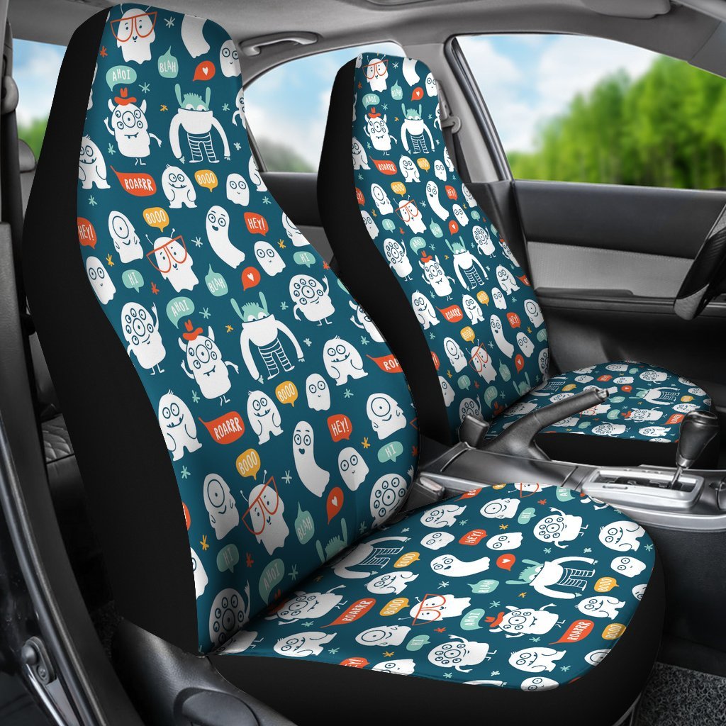 Print Pattern Monster Universal Fit Car Seat Cover-grizzshop
