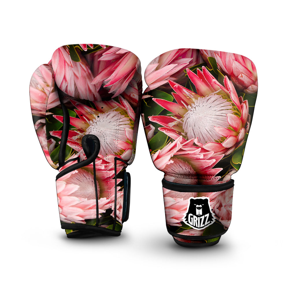 Flower And Raccoon Print Boxing Gloves main image 0