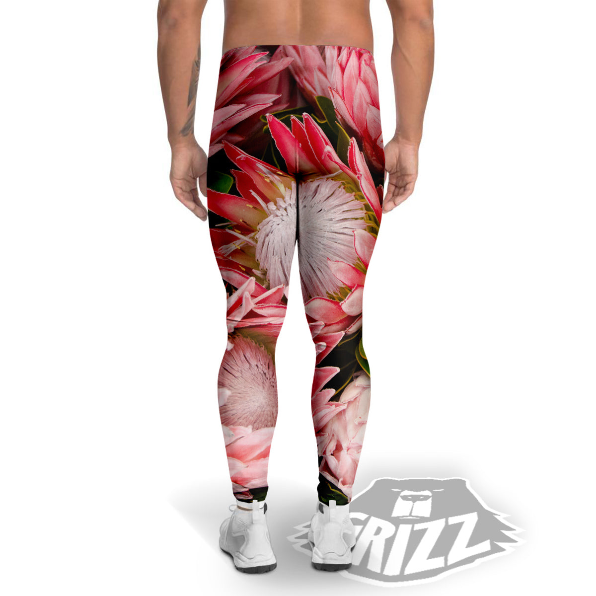 Proteas Bunches Print Men's Leggings-grizzshop