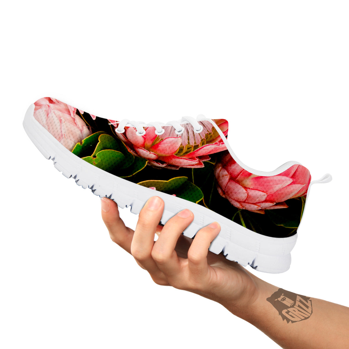 Proteas Bunches Print White Sneaker-grizzshop