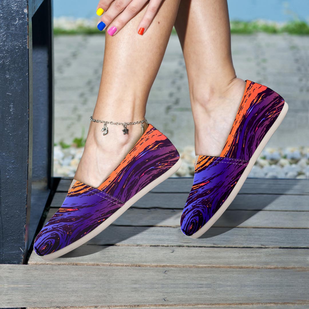 Psychedelic Abstract Canvas Shoes-grizzshop