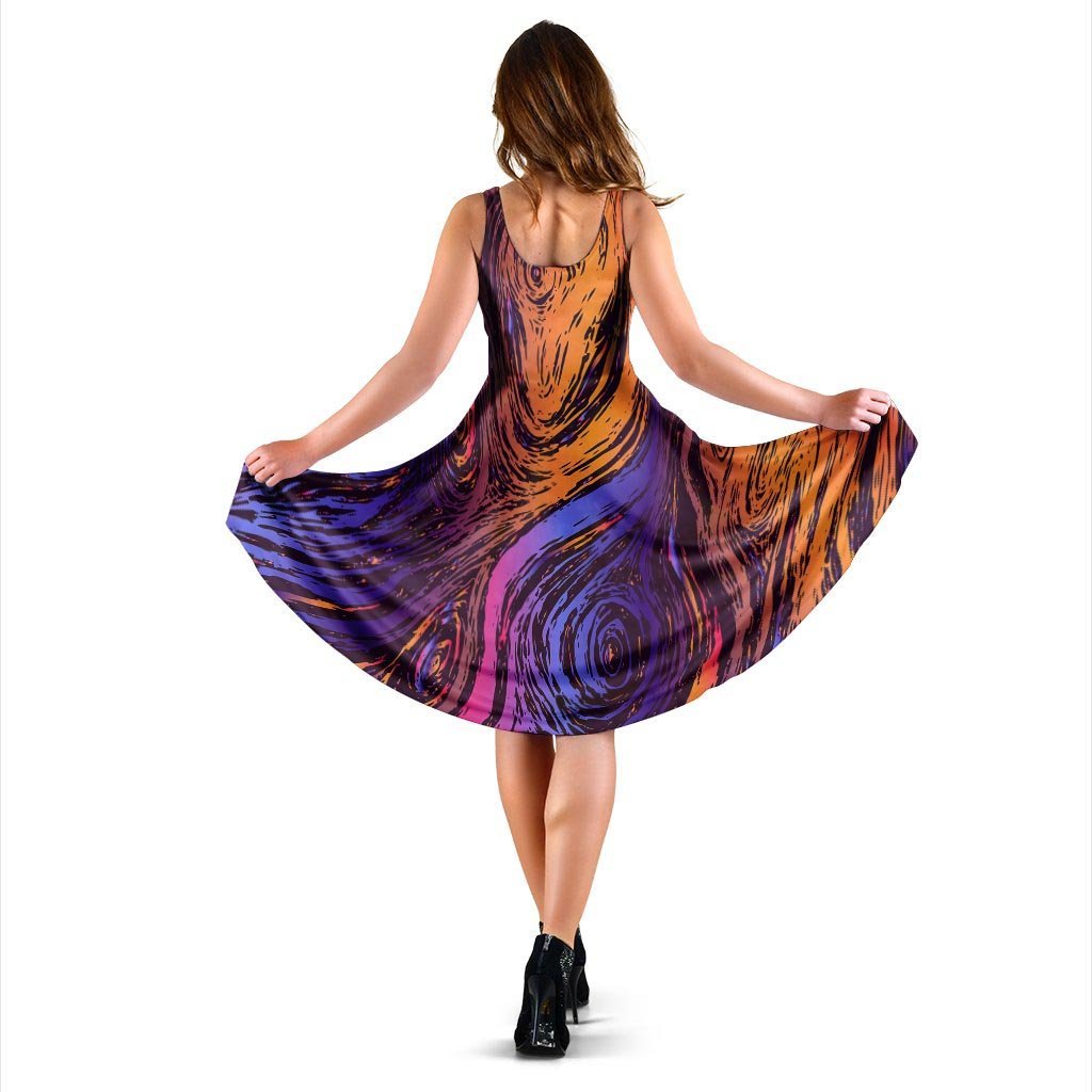Psychedelic Abstract Dress-grizzshop