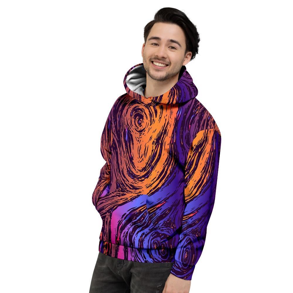 Psychedelic Abstract Men's Hoodie-grizzshop