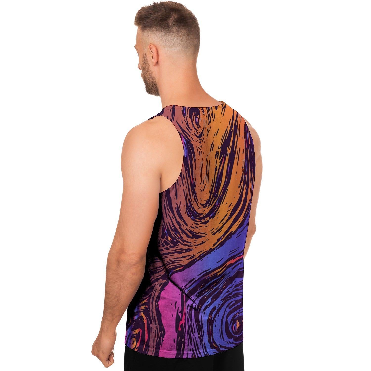 Psychedelic Abstract Men's Tank Tops-grizzshop