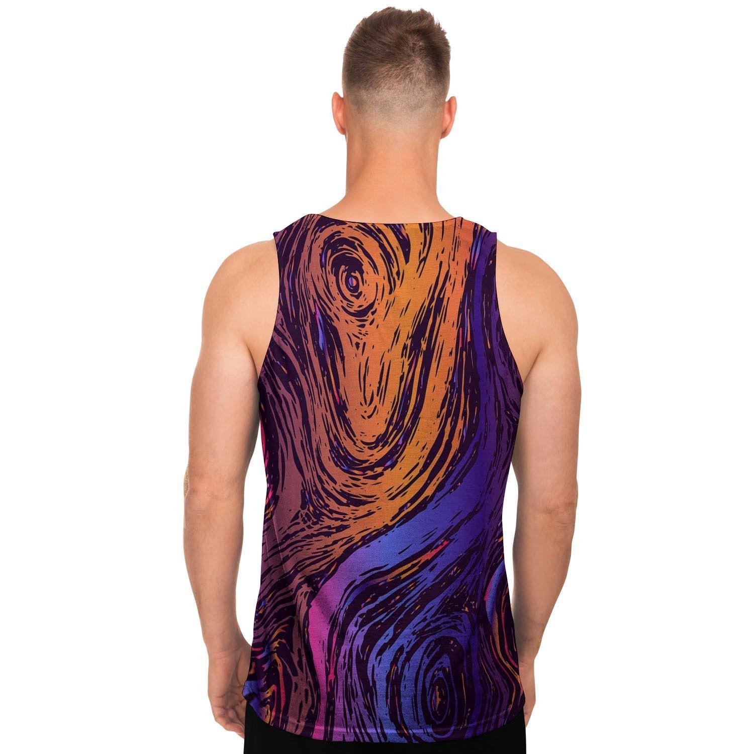Psychedelic Abstract Men's Tank Tops-grizzshop