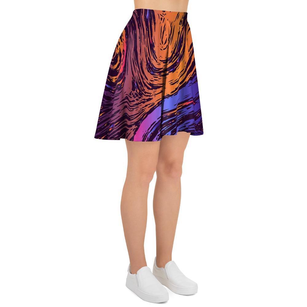 Psychedelic Abstract Women's Skirt-grizzshop