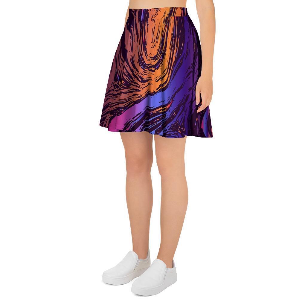 Psychedelic Abstract Women's Skirt-grizzshop