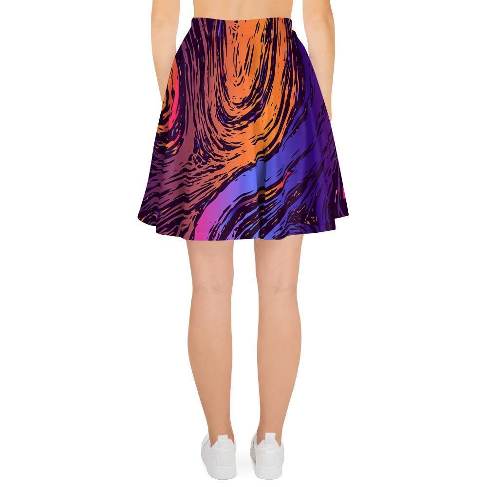 Psychedelic Abstract Women's Skirt-grizzshop