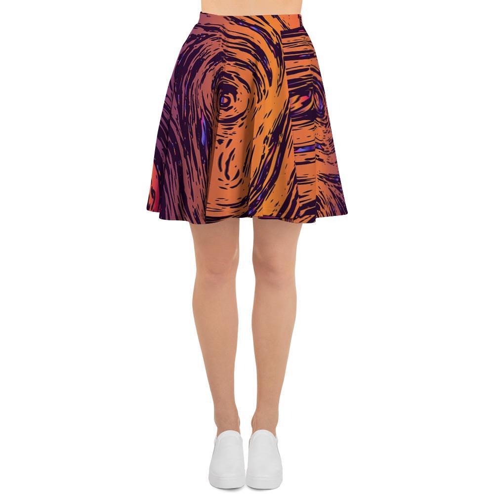 Psychedelic Abstract Women's Skirt-grizzshop