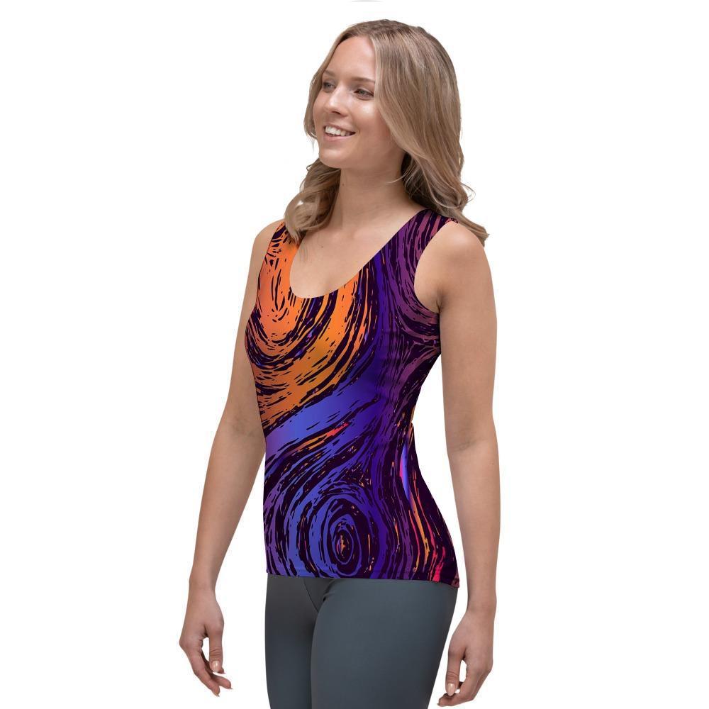 Psychedelic Abstract Women's Tank Top-grizzshop