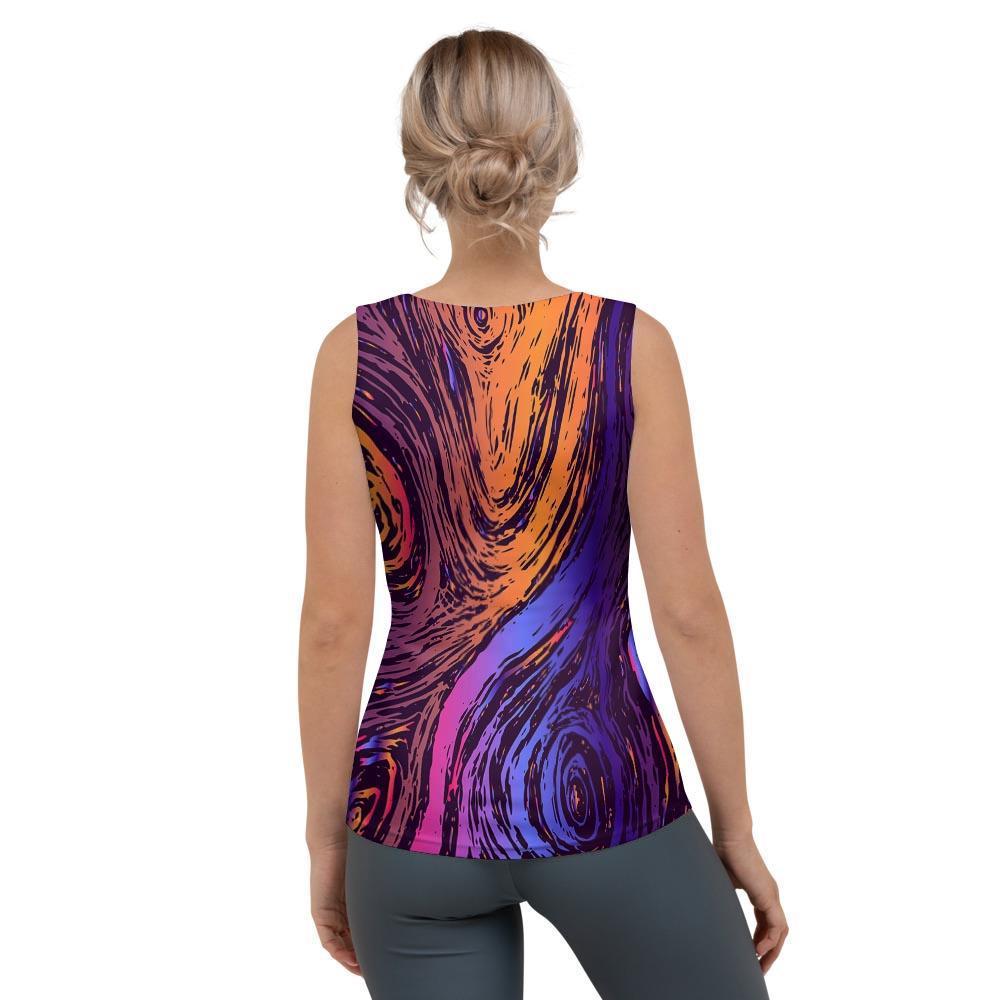 Psychedelic Abstract Women's Tank Top-grizzshop