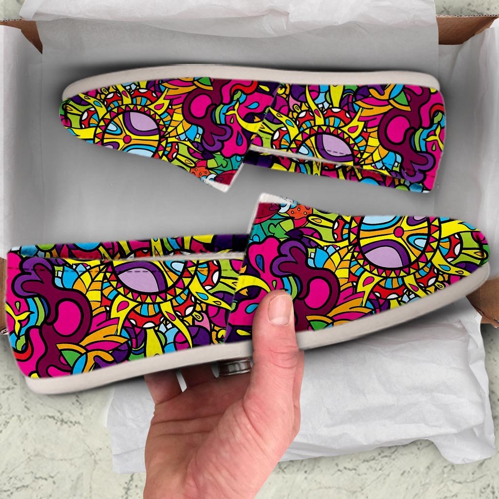 Psychedelic Canvas Shoes-grizzshop