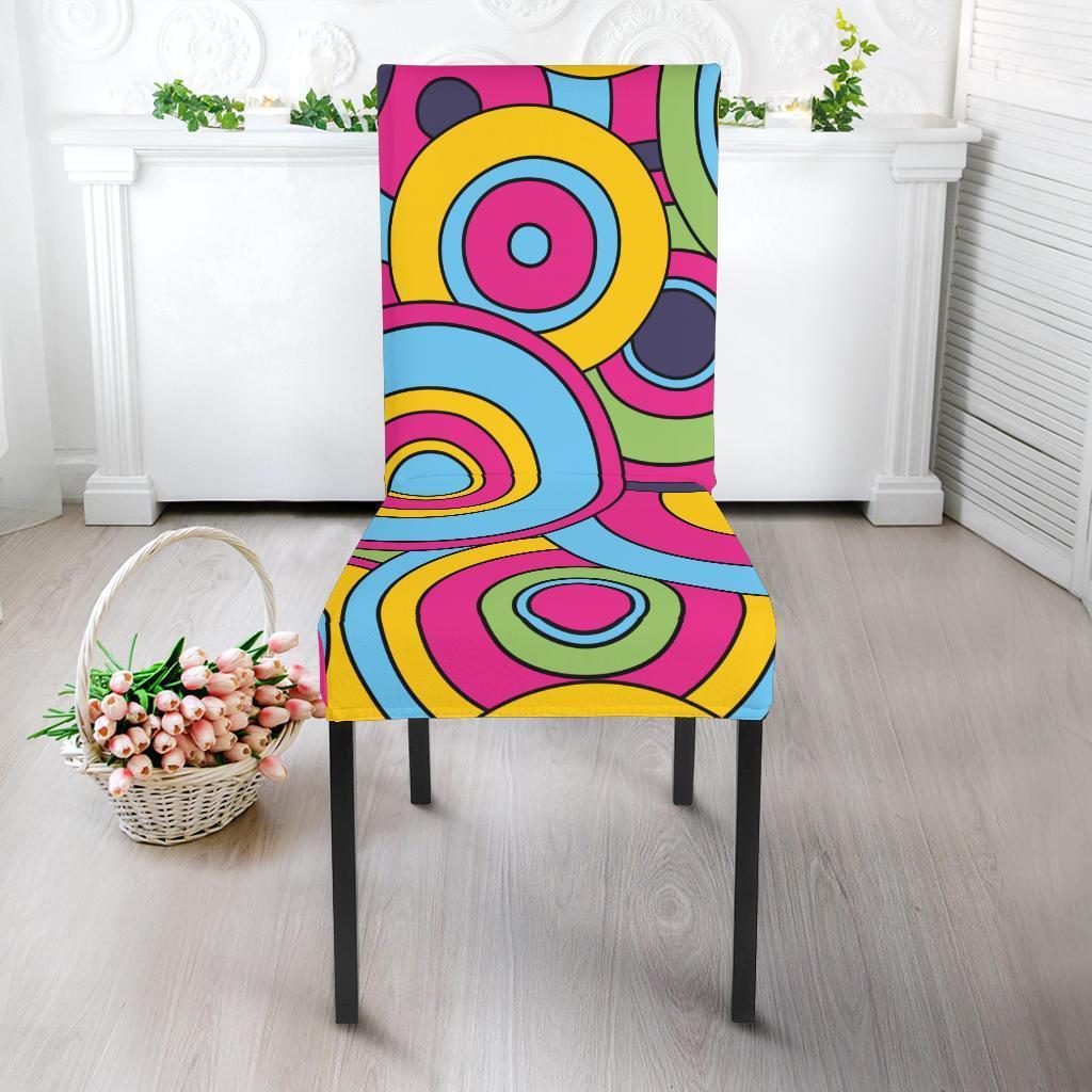 Psychedelic Colorful Print Pattern Chair Cover-grizzshop
