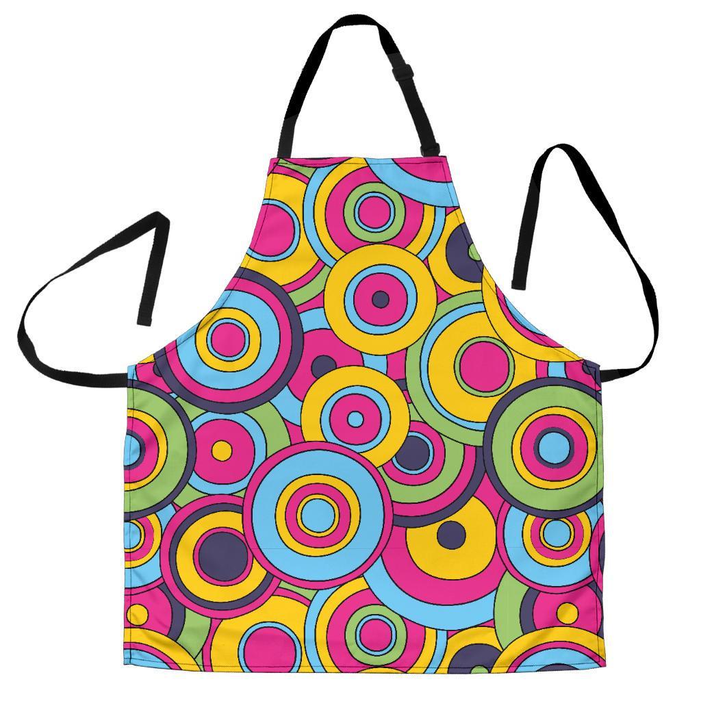 Psychedelic Colorful Print Pattern Men's Apron-grizzshop