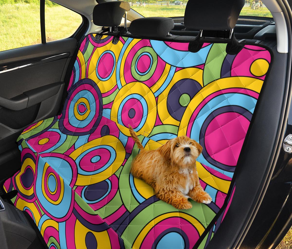 Psychedelic Colorful Print Pattern Pet Car Seat Cover-grizzshop