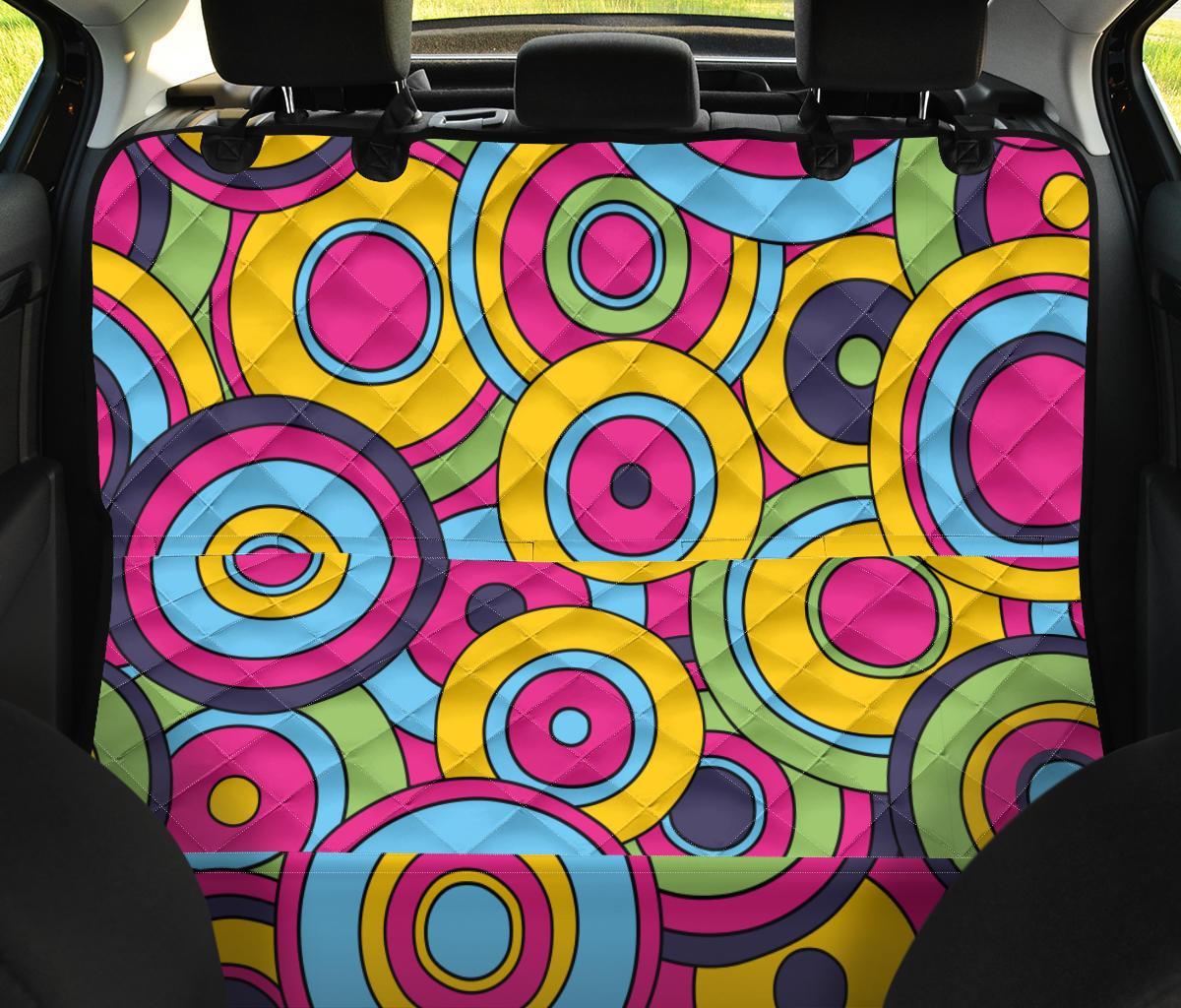 Psychedelic Colorful Print Pattern Pet Car Seat Cover-grizzshop