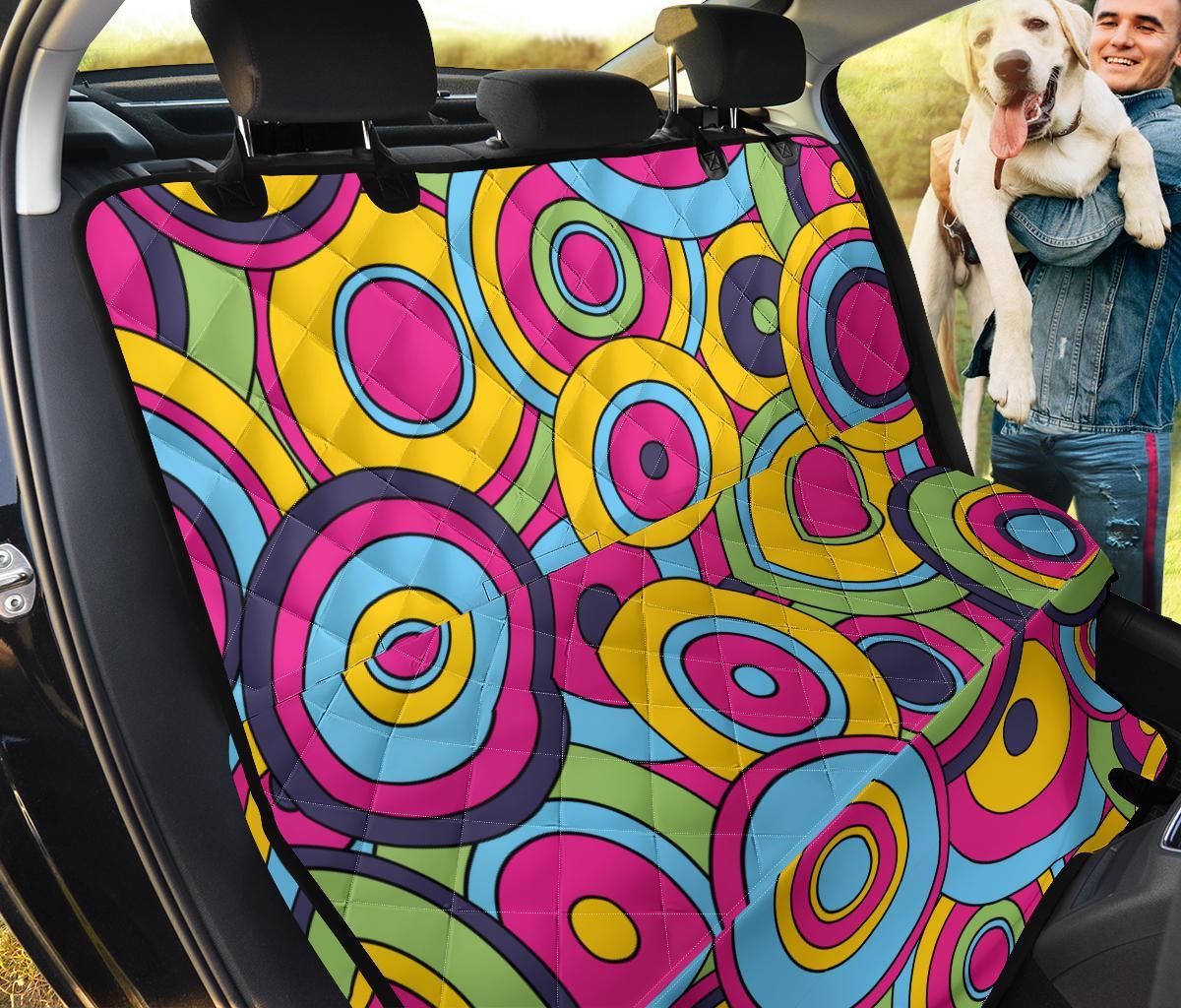 Psychedelic Colorful Print Pattern Pet Car Seat Cover-grizzshop