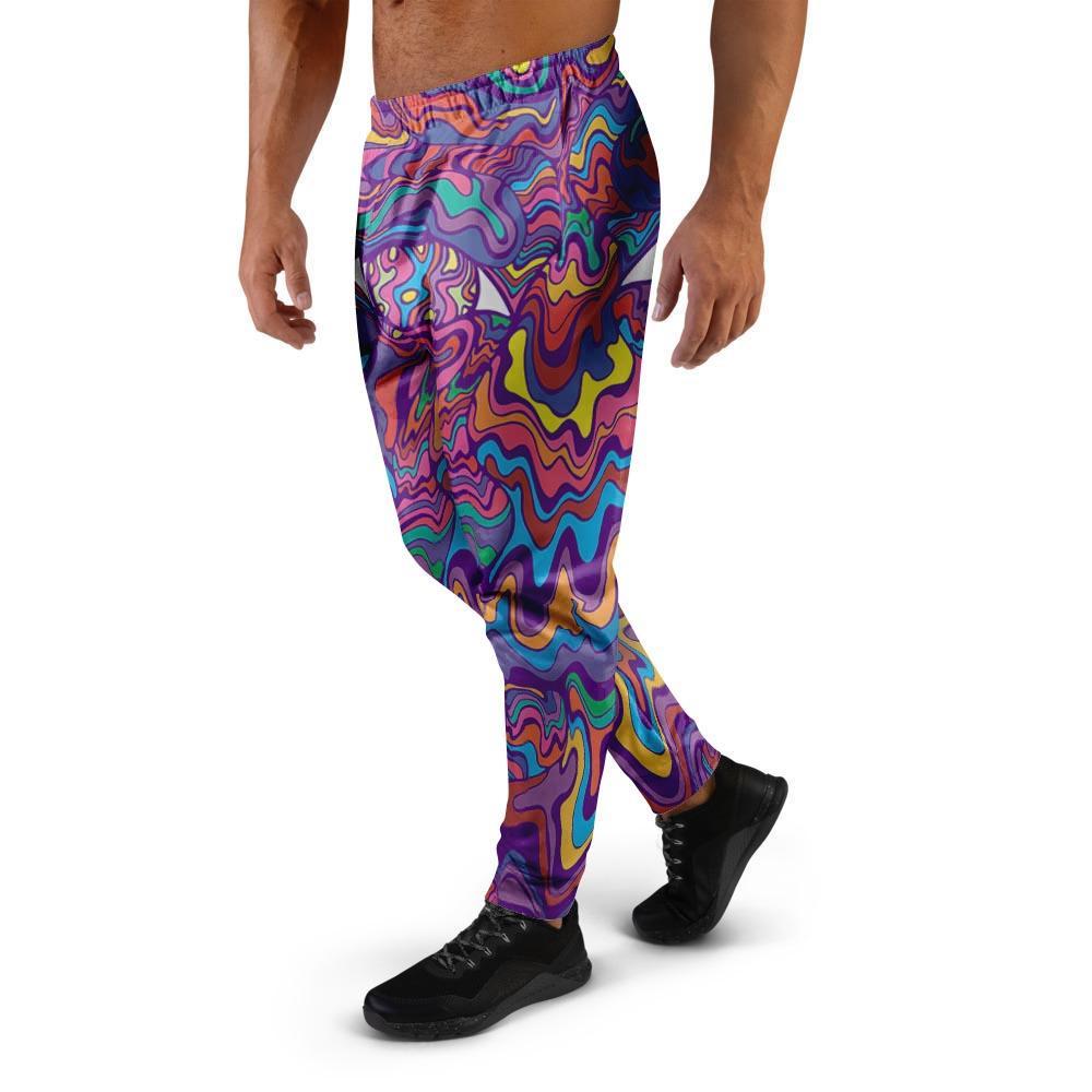 Psychedelic Face Men's Joggers-grizzshop