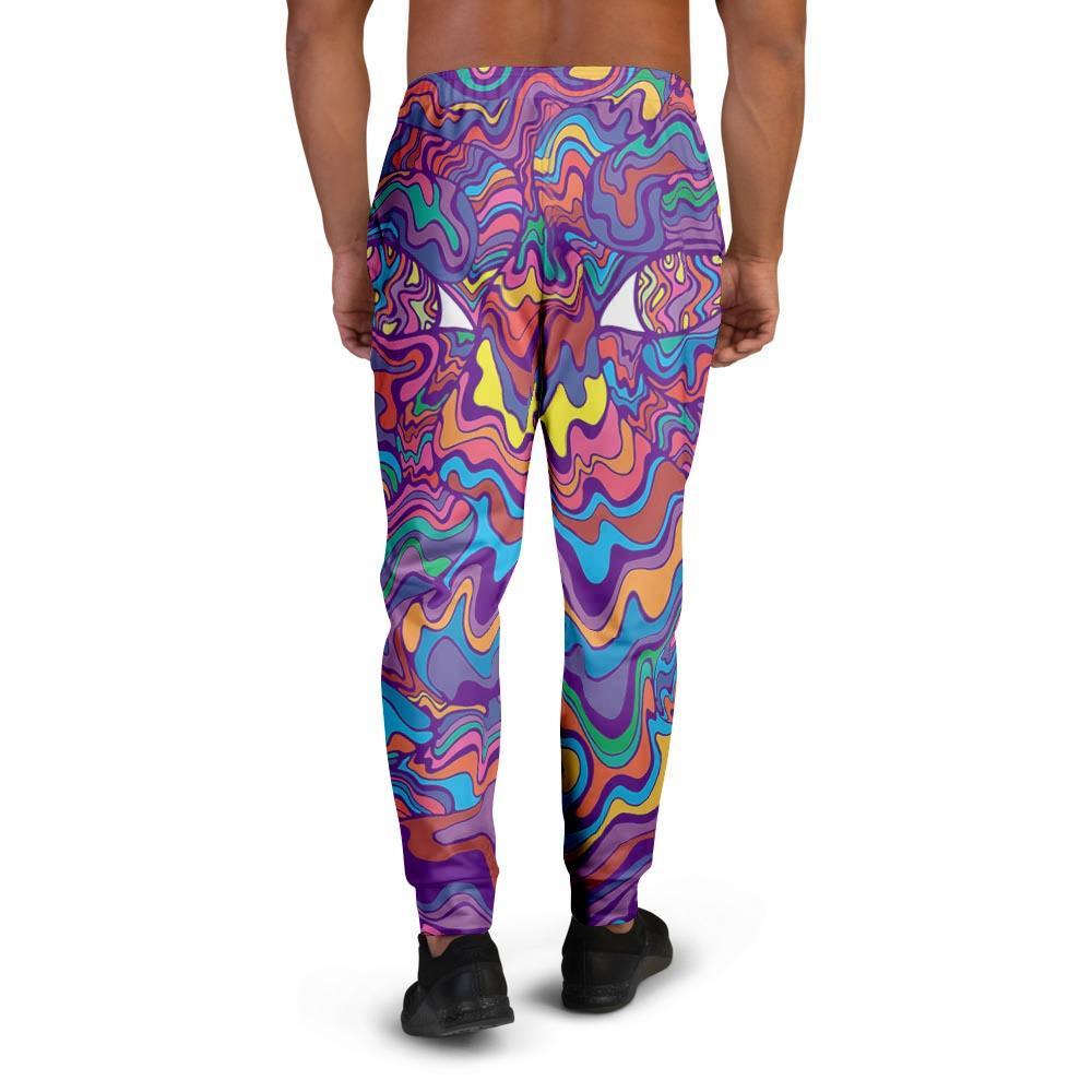 Psychedelic Face Men's Joggers-grizzshop