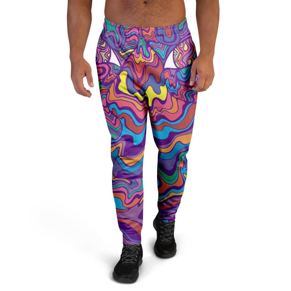 Psychedelic Face Men's Joggers-grizzshop