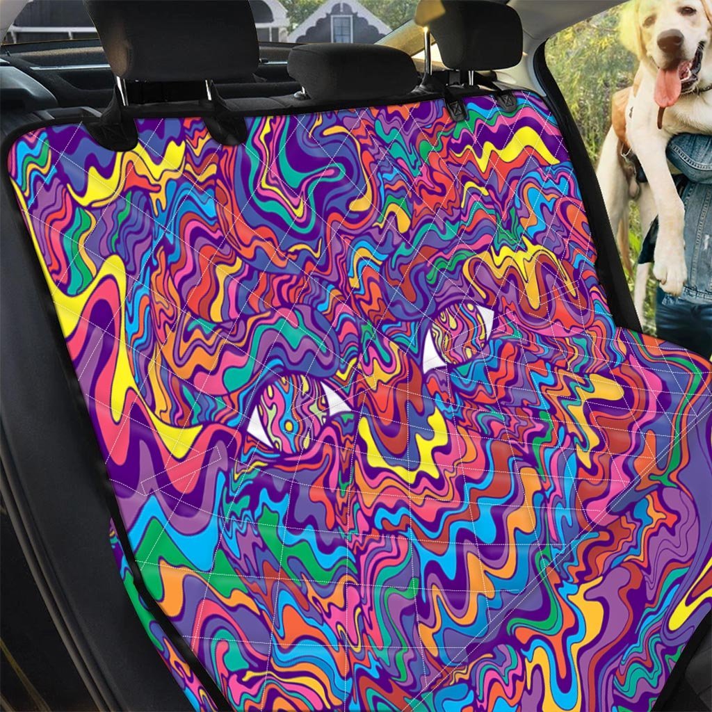 Psychedelic Face Pet Car Seat Cover-grizzshop