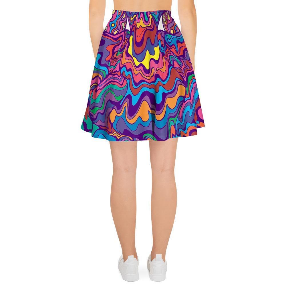 Psychedelic Face Women's Skirt-grizzshop