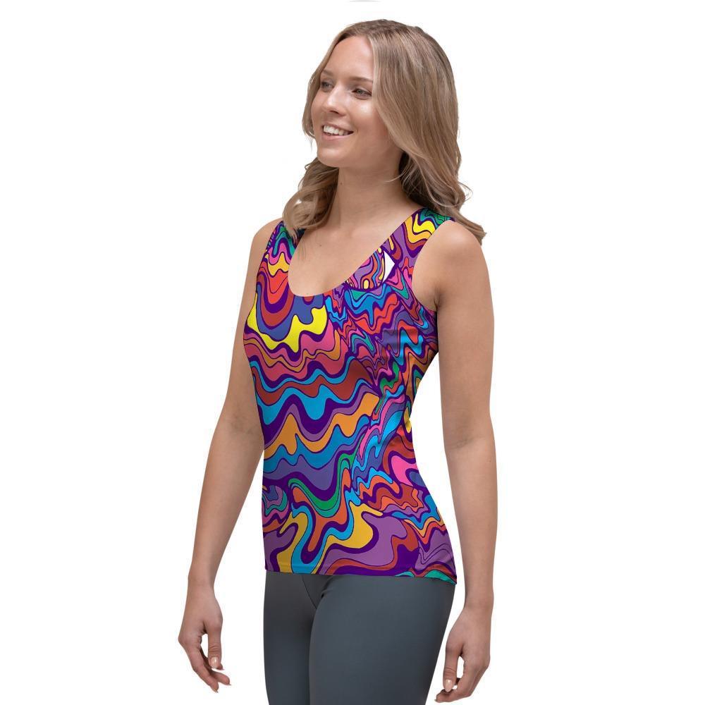 Psychedelic Face Women's Tank Top-grizzshop