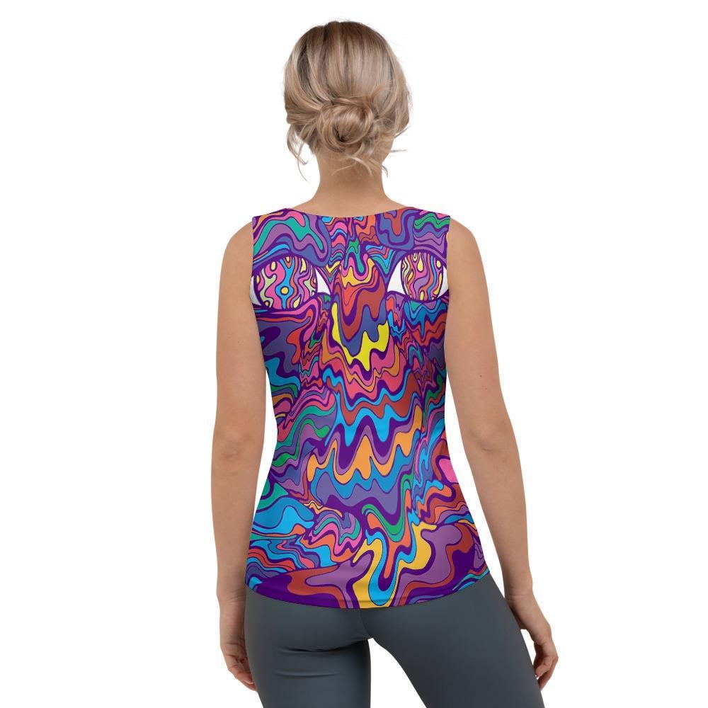 Psychedelic Face Women's Tank Top-grizzshop