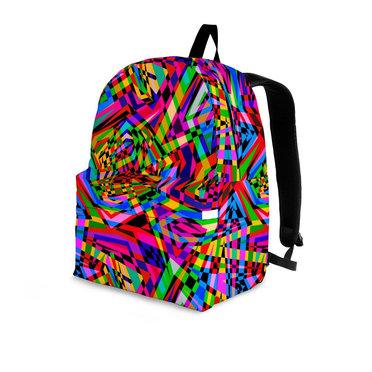 Psychedelic Geometric Multicolor Backpack-grizzshop