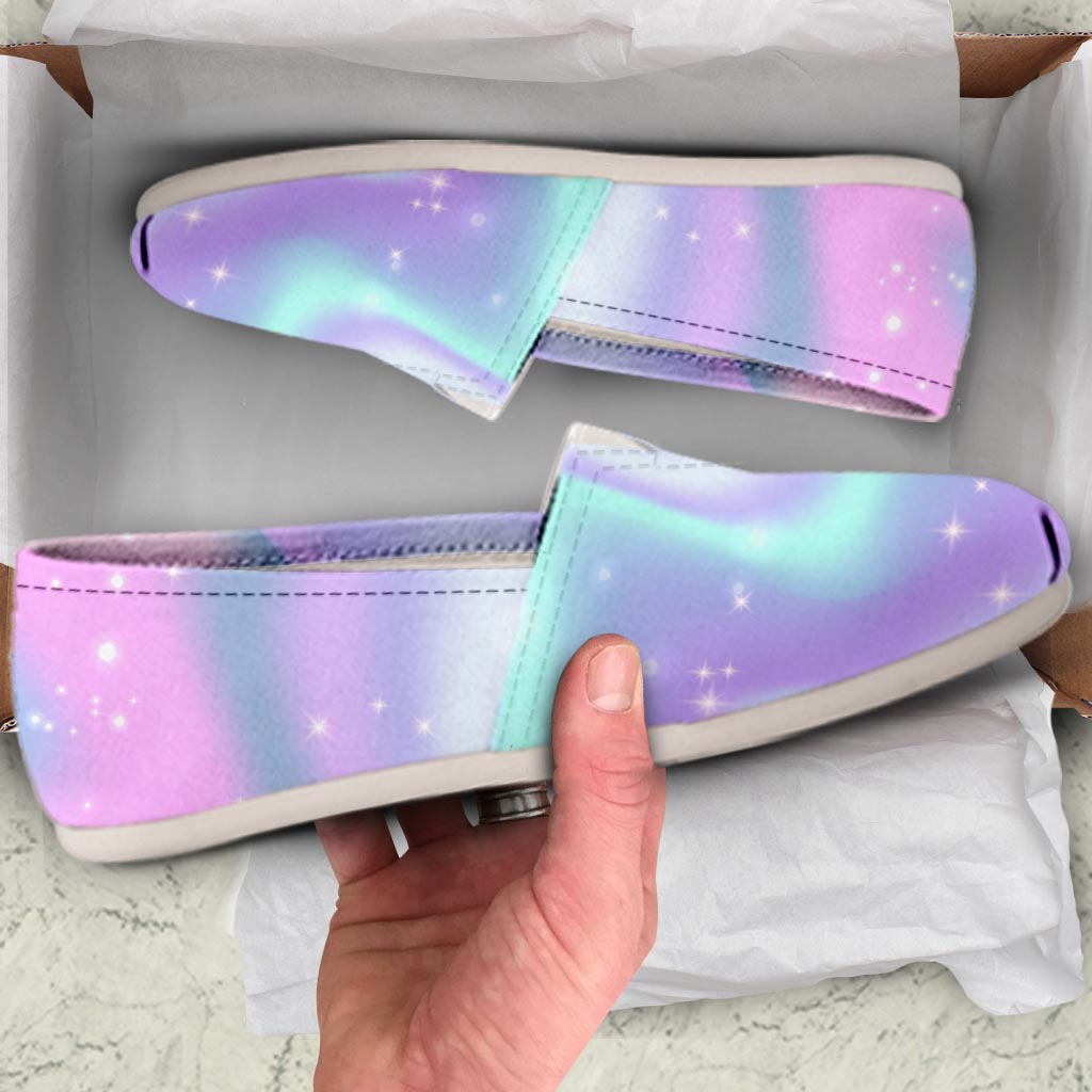 Psychedelic Holographic Canvas Shoes-grizzshop