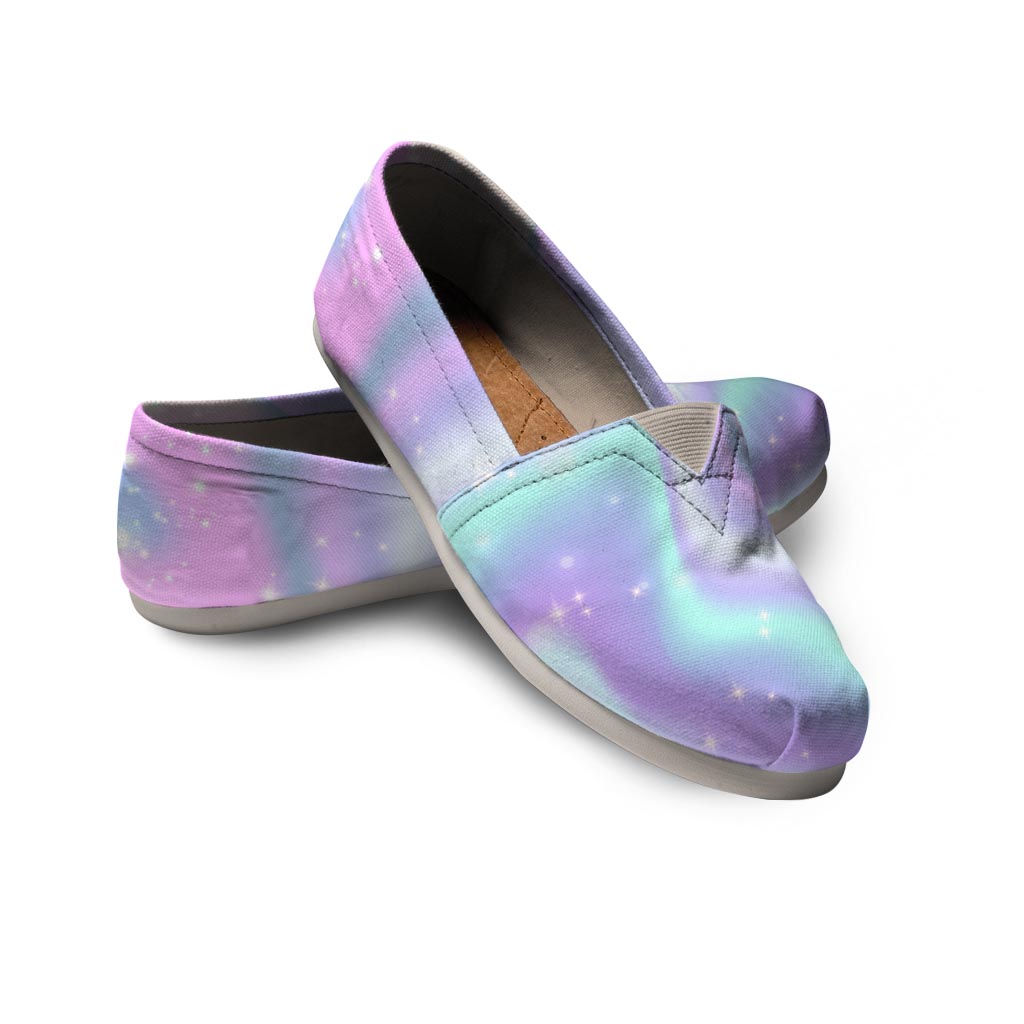 Psychedelic Holographic Canvas Shoes-grizzshop