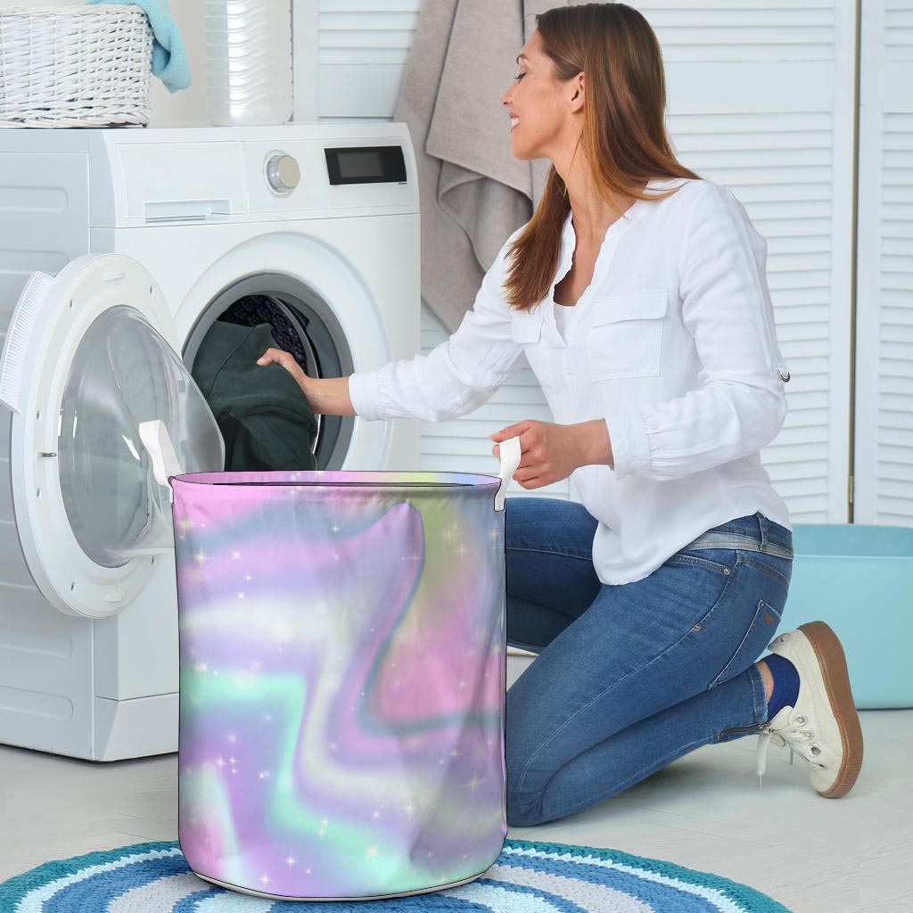 Psychedelic Holographic Laundry Basket-grizzshop