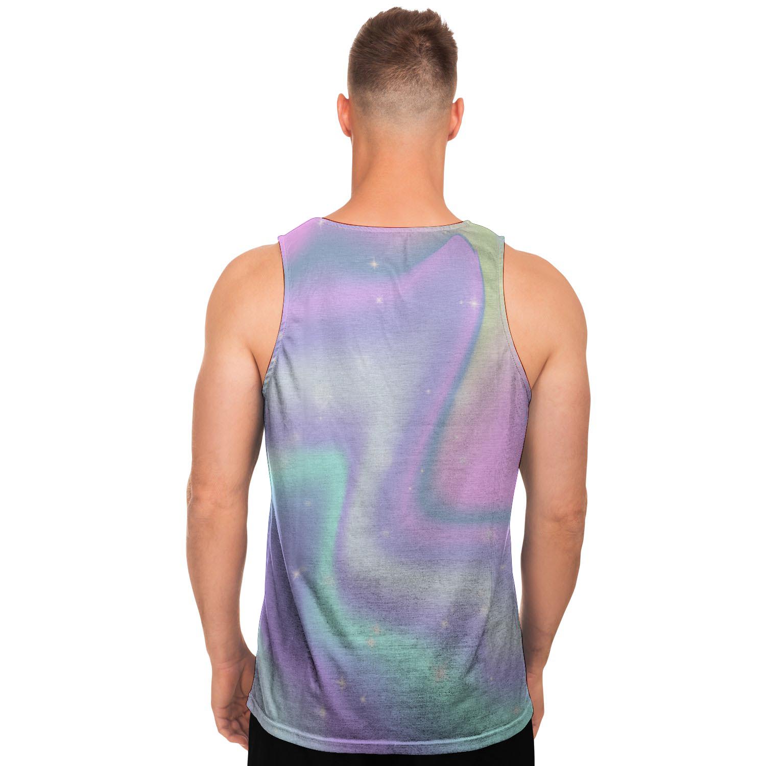 Psychedelic Holographic Men's Tank Tops-grizzshop