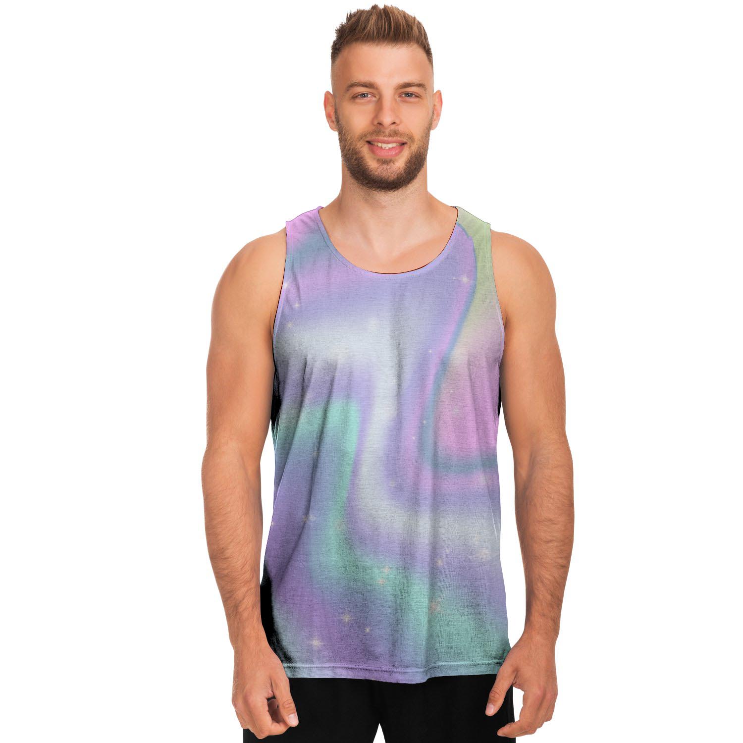 Psychedelic Holographic Men's Tank Tops-grizzshop