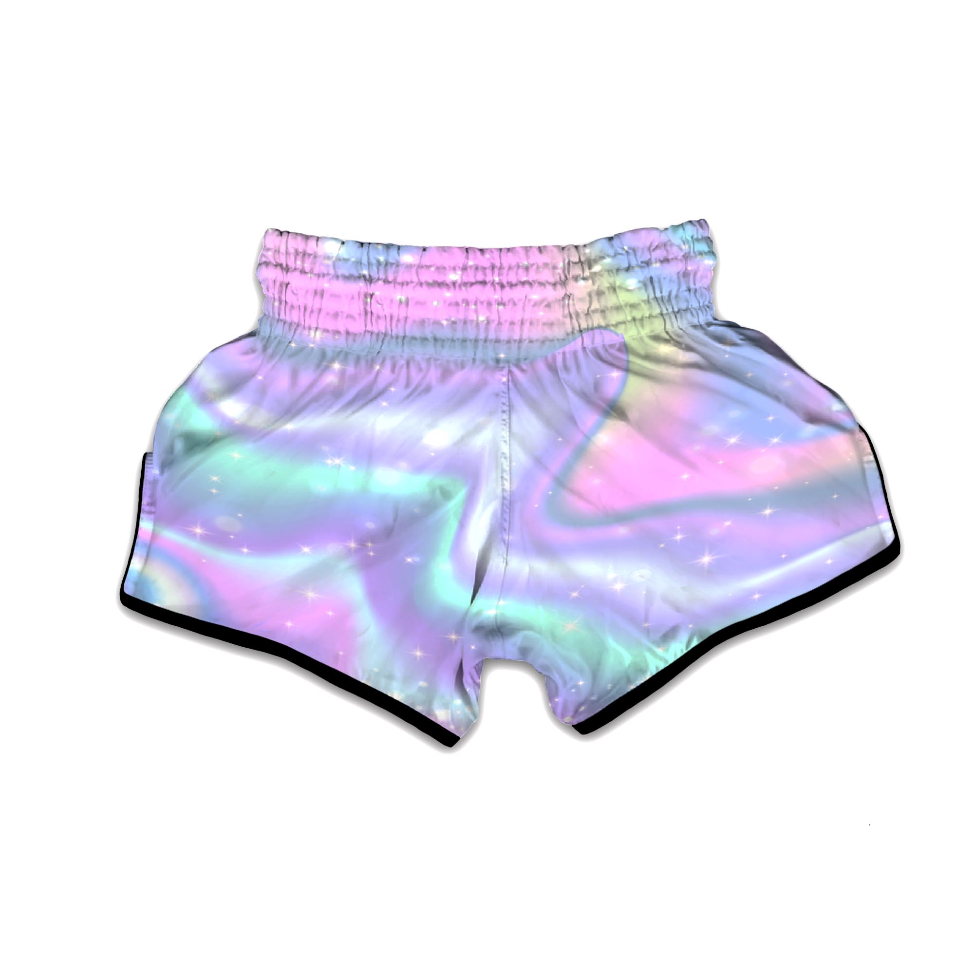 Psychedelic Holographic Muay Thai Boxing Shorts-grizzshop