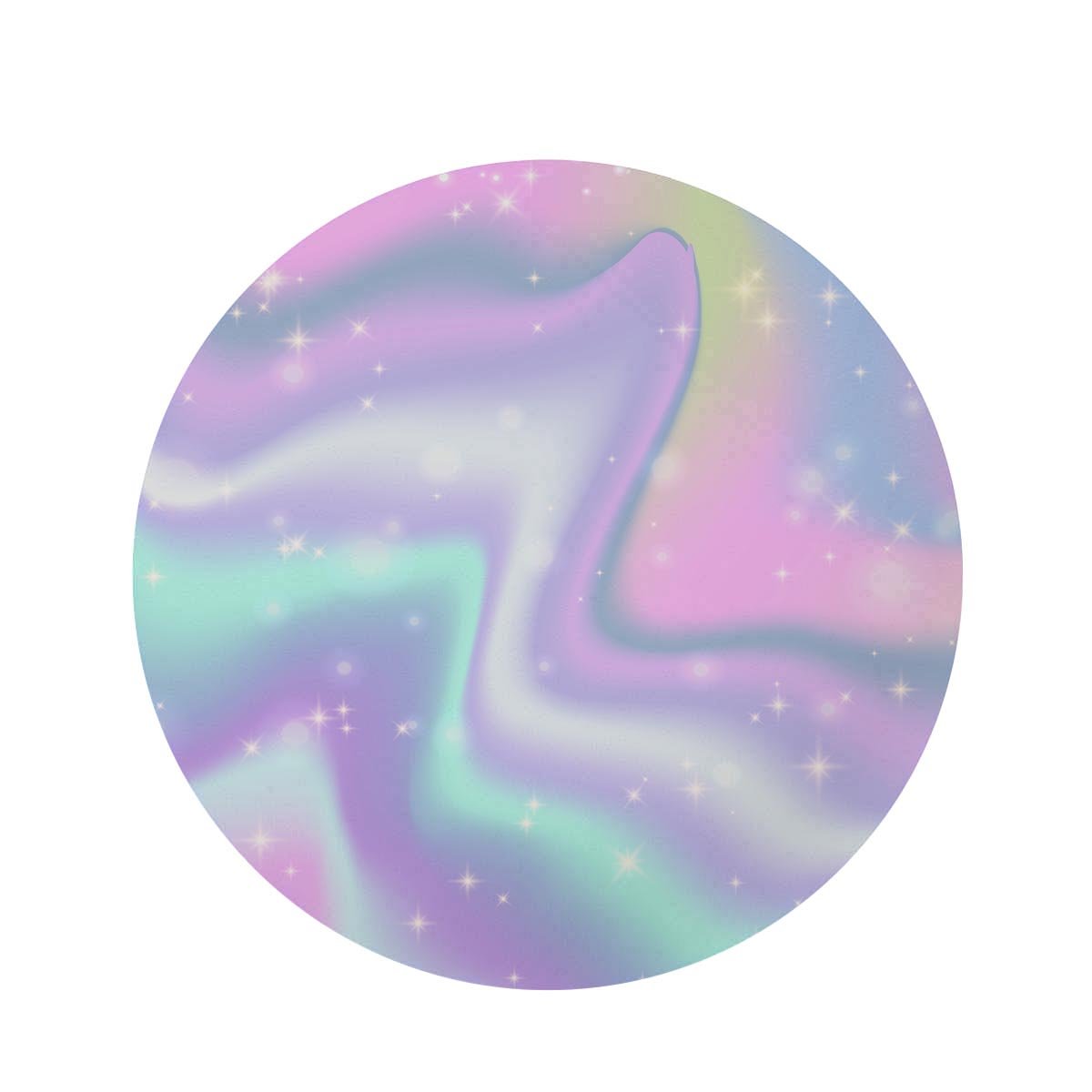 Psychedelic Holographic Round Rug-grizzshop