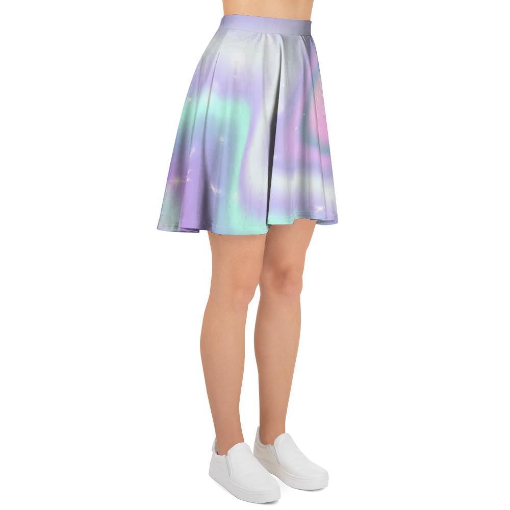 Psychedelic Holographic Women's Skirt-grizzshop